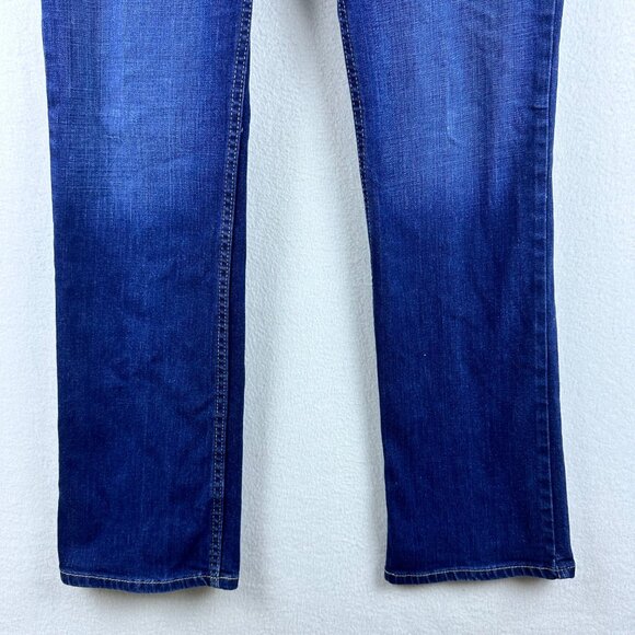 Harley Davidson Jeans Womens 8 Western Biker Moto Y2K Grunge Rockabilly Denim - Picture 4 of 12